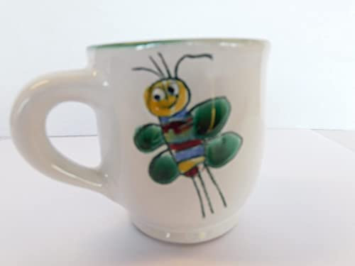 Milchkännchen Eintagsfliege Milchkrug, L: 8.00 cm B: 8.00 cm H: 8.00 cm Keramik, handbemalt
