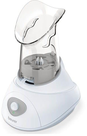 Beurer SI30 Steam Inhaler for Sinus Congestion & Allergies, Drug-Free, Quick 3-5 Minute Setup, Ultra-Quiet, Face Steamer with Variable Steam Control, Universal Mask, FSA/HSA Eligible