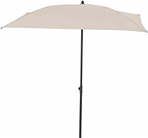 Froschkönig24 City Balkonschirm Sonnenschirm, 160x100 cm, Anthrazit/Natur