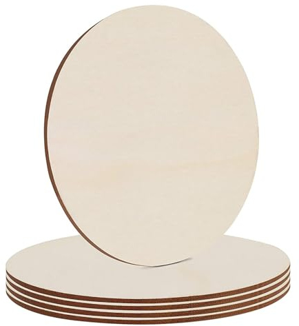 DARENYI 5 Pcs Natural Wood Discs 30cm Unfinished Wood Slices for Craft DIY Christmas Painting Ornament