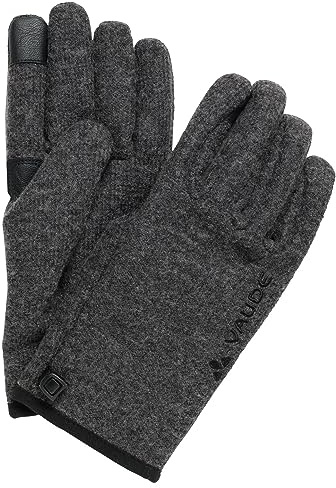 VAUDE Handschuh Rhonen Gloves V, angenehm warm mit Wolle, phantom black, 8