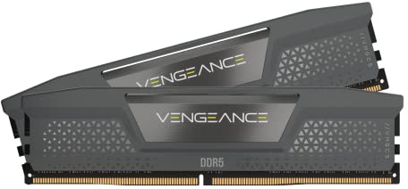CORSAIR VENGEANCE DDR5 RAM 32GB (2x16GB) 6200MHz CL32 Intel XMP iCUE Memoria Compatibile per Computer - Nero (CMK32GX5M2X6200C32)