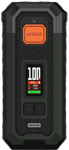 Vaporesso ARMOUR S Mod | 100W Box Mod Works with Itank 2 Atomizer/Z sub ohn Tank/ 510 Thread Atomizer E-Cigarette Vaporizer (Mod Only, No Battery, no nicotine no liquid) (Verde)