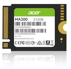 Acer MA200 M.2 2230 NVMe SSD de 512 GB, velocidad de lectura de hasta 5000 MB/s, PCIe Gen4 de estado sólido interno para Steam Deck, expansión de almacenamiento de dispositivos de juegos de mano