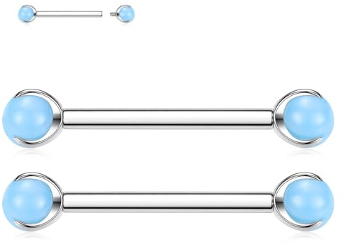 AROWRO Titan bröstvårtspiercing bröstvårtspiercing bröstvårta stavar bröstvårta piercing smycken tungsteg piercing inre gänga tungpiercing