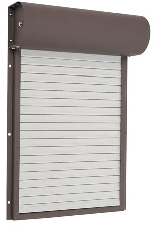 Automatische Hühnerklappe Solar, 5W Automatische Hühnerstalltür, Elektrische Hühnerklappe Automatische Hühnertür mit Fernbedienung, für Hühner, Gänse, Enten und Anderes Kleines Geflügel (Dunkelbraun)