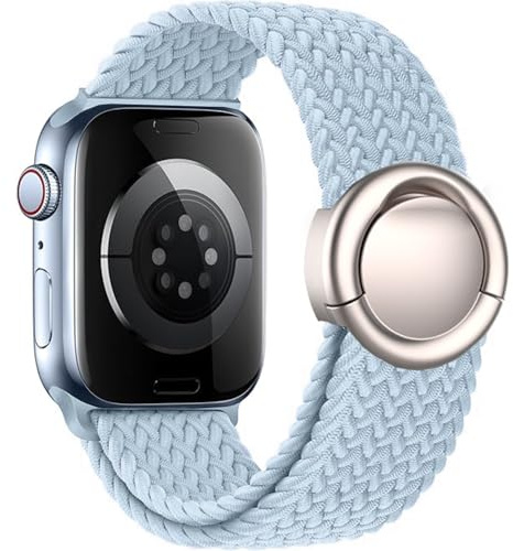 VELULYX Flätat band Solo Loop Kompatibel med Apple Watch 38mm 40mm 41mm 42mm 44mm 45mm 46mm 49mm, Armband Stretchy Runt spänne för iWatch Series 11 10 9 8 7 6 5 4 3 Ultra 2 1 SE