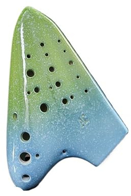 Ocarina A Tre Canne AC Strumento A Fiato Professionale Per Esercitazioni Strumento Ocarina Professionale(Blue)