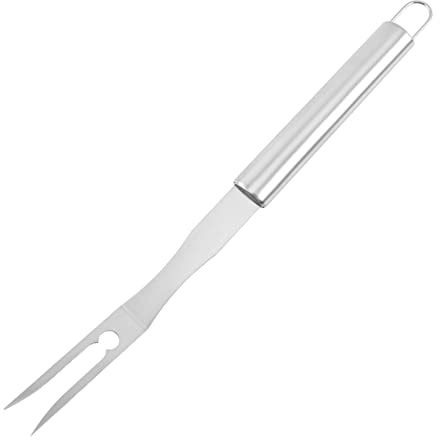 TOWARDSNAN Forchetta per carne da 33 cm in acciaio inox resistente barbecue lungo chef cucina per barbecue grande cucina barbecue griglia in acciaio inox