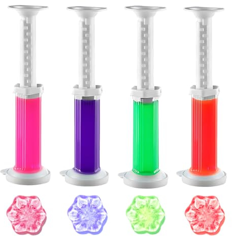 IEBTWN 4 Pezzi 48Pcs Gel Wc, Detergente Bagno, Gel Profumato Ai Fiori Per Rimuovere Gli Odori Del Wc, Fragranza Floreale