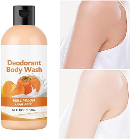 Savon Liquide Corporel,Savon Liquide Nettoyant au Kaki de 100 Grammes - Gel Douche Rafraîchissant | Pour Spa Maison Voyage Salle De Bain
