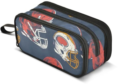 American Football Rugby Helmets Pencil Case Boys Girls Pen Bag Pouch Kids
