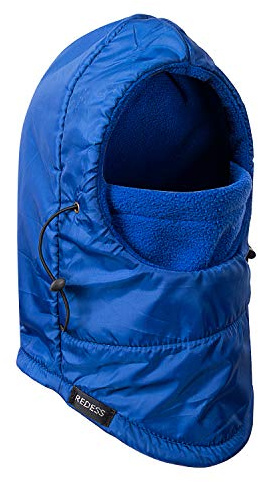 REDESS Winter Windproof Hat, Unisex Children Heavyweight Balaclava, Ski Mask with Thick Warm Fleece Face Cover Pure Blue
