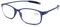 DOOViC Blaulichtfilter Computer Lesebrille Blau/Eckig Flexible Bügel Brille mit Stärke für Damen/Herren 2,0