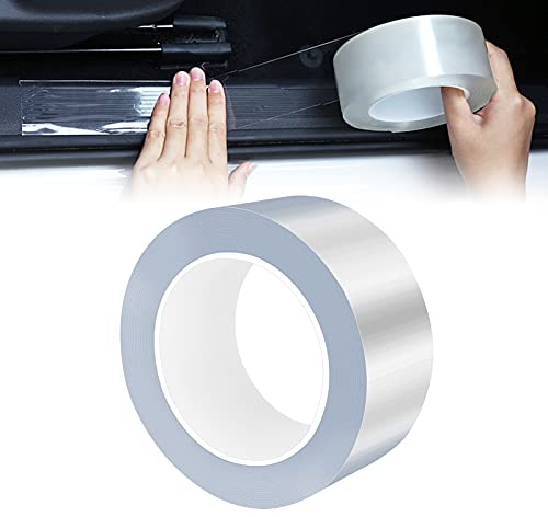Auto Lackschutzfolie Transparent Kantenschutzfolie 5CM*10M Selbstklebende Lackschutzfolie Einstiegsleisten Aufkleber, Schutz vor Steinschlag, Kratzern und Lackschäden für Auto Fahrrad Motorrad