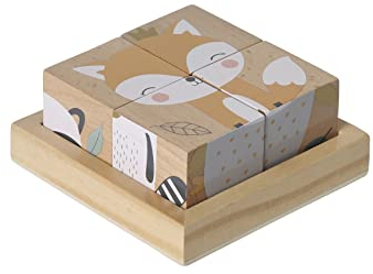 Baby Würfelpuzzle,Märchenwald, Holz FSC®mehrfarbigONE Size
