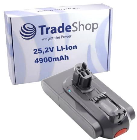 Trade-Shop Li-Ion Akku 25,2V 4,9Ah kompatibel mit Dyson V11 Absolute Extra Pro, Torque Drive Extra, Absolute+, Animal Extra, Fluffy Extra, SV18, SV22
