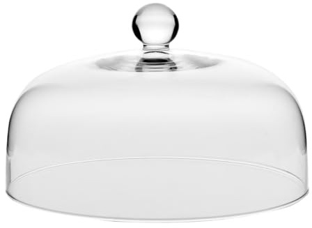 Barski Glass - Cake Dome - with Knob - 10 Diameter - Elegant Design - Made in Europe