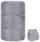 ZHANGXIAOMIN Polyester Garn 3mm X 225m，Makramee Garn 3mm，Makramee Band，Polypropylene Yarn，Geflochten Makramee Schnur Farbig，garn Zum Häkeln Für Stricken，Dekoration DIY Handwerk (grau)