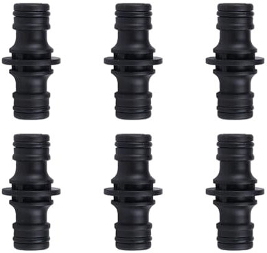 6 Stück Schlauchverbinder 1/2 Zoll,Schlauchkupplung Gartenschlauch Kupplung Schlauch Verbinder Adapter Coupling Schlauchanschluss Set Wasserhahn AnschlüSse Doppelkupplung,für Anschluss Hose Kupplungs