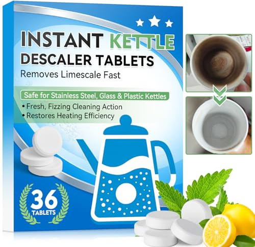 JOYAONE Kettle Descaler, Citric Acid for Cleaning Coffee Machines, Shower Heads, Kettle Cleaner Remove Limescale & Mineral Buildup, Suitable for Hard Water Living Area (36.01 Count (Pack of 1))