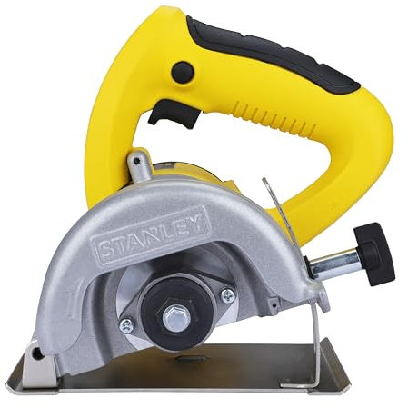 STANLEY STSP125 - Cortador de mármol, 1320 W, 125 mm, máquina cortadora de azulejos (amarillo y negro)
