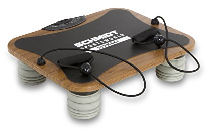 Schmidt Sportsworld VIB11 950279 - Plataforma vibratoria triplano, para tonificación y ejercicios especiales de biceps, triceps y abdominales, color negro
