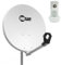 HDSAT Pack Parabole Satellite Acier 60cm + LNB Single HD 4K