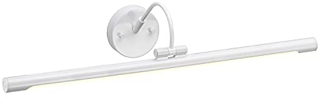 Licht-Erlebnisse Weiße Bilderlampe LED verstellbarer Arm 67cm lang 549lm Bilderleuchte Wandlampe Wohnzimmer