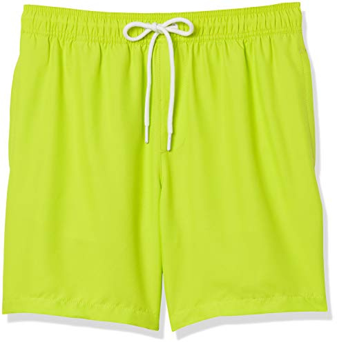 Amazon Essentials Bañador de Secado Rápido de 18 Cm - colores interrumpidos Hombre, Verde Lima, XXL