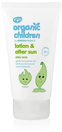 Green People Bio-Kinder Aloe Vera Lotion & After Sun - Natürlich, Bio für Kinder - Aloe Vera, Ringelblume & Myrrhe, 150ml