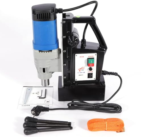 1680W Magnetbohrmaschine Kernbohrmaschine Magnetbohreinheit 13800N Bohrungsbereich Durchmesser 3-28mm, 300 rpm Elektromagnetische Industrielle Bohrmaschine Kernbohrer