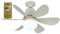 Ceiling Fans with Lights and Remote Control,30w Ceiling Fan Light Dimmable,Quiet Ceiling Fan 6 Blades for Bedroom,Living Room Kitchen 3 Color Temperature,3 Speeds,Timing