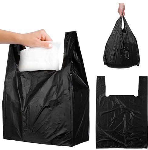 Pwocvoe Adult Nappy Bags, 100 Pack Sanitary Disposable Sacks Incontinence Pads Large 15% Thicker Nappy Sacks Odour Free Sanitary Disposal Bags, Easy Tie Handles Nappy Bags Nappy Sacks