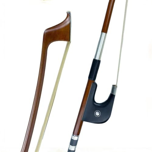 Geigenbogen-Instrumentenzubehör 4/4 Kontrabassbogen Mongolisches Pferdehaar Kontrabass Ebenholzfrosch Klassischer Premium Kontrabassbogen