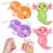 4 Stück Squeeze Spielzeug,Axolotl Spielzeug,Squeeze Toy,Squishy Toy,Glitzer Squeeze Toys Salamander,Entzückende Squishy Toy Quetschspielzeug,Spielzeug für Kinder Erwachsene Gastgeschenke Geburts (A)
