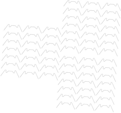Supvox 3 Sätze Feste Schnalle Ersatzteil Gewächshaus Gewächshaus-zubehör Keuchen Im Freien Gewächshauszubehör W-drahtklemmen Gewächshausverglasung Mit Drahtklemmen Silver 25 Stück * 3
