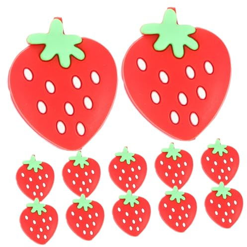Hemobllo 12 Piezas Amortiguadores de para Raqueta de Tenis de Portátiles Forma de Fresa Amortiguador Antivibración para Raquetas Deportivas Reduce Vibraciones y Protege el Brazo