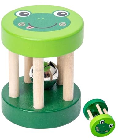 De Madera Para Bebés, Baby o Juguetes de 0-6 Meses, Juguete de sonajero para bebés de fácil agarre, juguetes de madera para el desarrollo sensorial del sonajero infantil para n