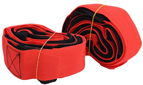Bandas de Carrera de 8 Patas, Bandas para Carreras a pie al Aire para Juegos de relevos por Equipos, Actividad de tránsito con Correas de Nylon de Paso Gigante con Cierres de