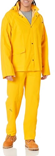 Custom Leathercraft mens Bib powersports rain suits, Yellow, Medium US
