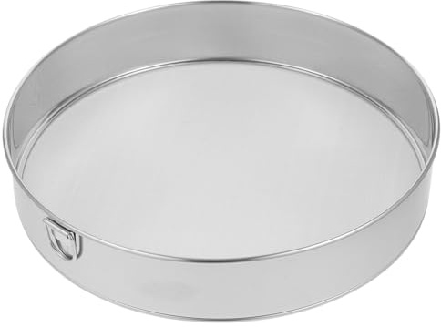 OUNONA Tamis à Farine Acier Inoxydable Mailles Passe-vite Rond Pour Cuisine Pour Pâtisserie Le Sucre Poudre Préparation De Pains Et Gâteaux