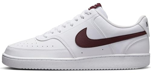 Nike Herrenschuh Nike Court Vision Low Next Nature Herrenschuh, White/Burgundy Crush, DH2987-113, 46 EU (12 US)