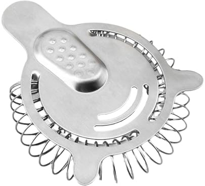 colador de cóctel, colador de ,Colador de camareros profesionales - Coctelera de resorte de alta densidad de acero inoxidable para camareros profesionales, bebidas frías