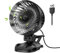 OUILA Mini USB Ventilator, Tischventilator Clip Fan mit 9 Geschwindigkeiten, 360° Drehung Klein Lüfter für Schlafzimmer, Büro, Wohnheim, Auto, Camping - Schwarz (USB-Betrieben)