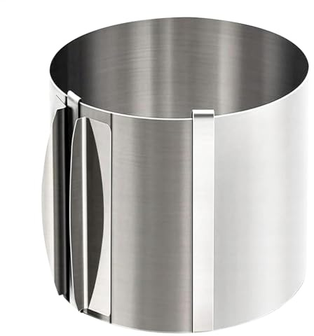 Anillos para hornear – Molde para hornear | Molde de 20 cm de alto, suministros de marco de pastelería, herramientas de decoración, accesorios de postre para decoración de postres