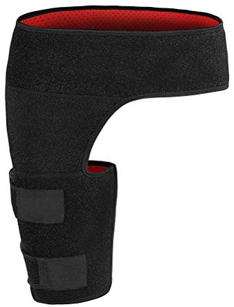 Soporte para Muslo, Abrazadera Soporte Ciática Comprimido Músculos Tirados Correa Cadera Nerviosa Dolores Ciática Dispositivos Hombres (BLACK)