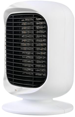 Calentador Eléctrico Interior - Silencioso Ventilador De Calefacción 1200W | Calentador Eléctrico Para Escritorio De Calentamiento Rápido | Para Uso Diario En Invierno En Espacios Pequeños