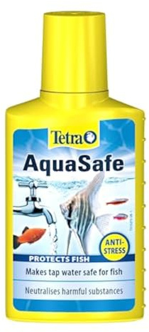 Tetra AquaSafe to Turn Tap Water into Safe and Healthy Water for Fish and Plants, 100 ml