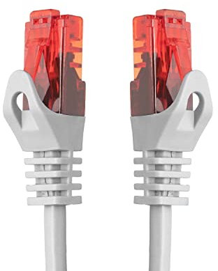 BIGtec 25m LAN Kabel Netzwerkkabel Patchkabel High Speed Ethernet weiß weiss kompatibel zu Cat 5 Cat 6 Cat 7 Cat 8 Switch Router Modem Patchpannel Access Point Patchfelder